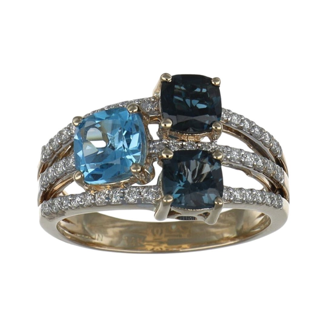 Buy Blue Topaz Ring (Blue Topaz 2.61 cts. White Diamond 0.3 cts.) at Kay's Fine Jewelry