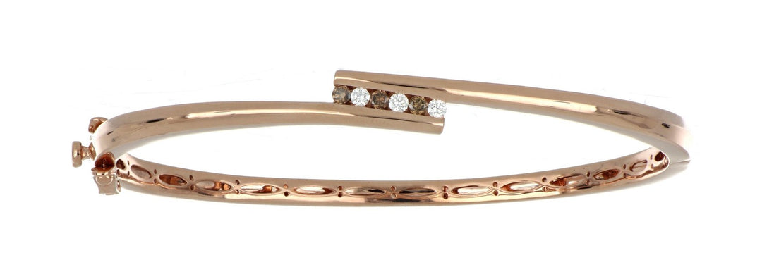 Brown Diamond Bangle (Brown Diamond 0.11 cts. White Diamond 0.1 cts.) Not Net