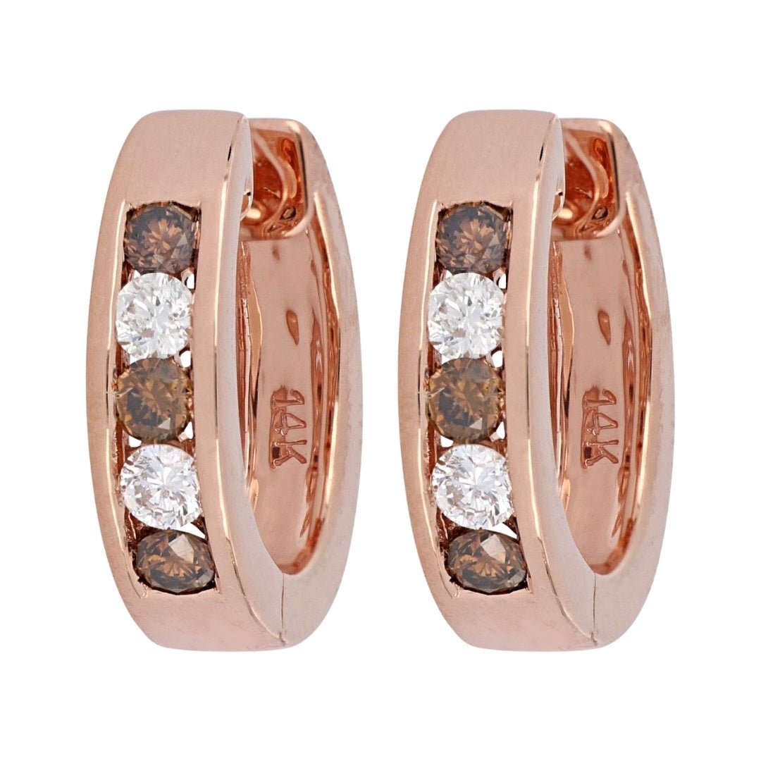 Buy Brown Diamond Earrings (Brown Diamond 0.36 cts. Round White Diamond 0.24 cts.) at Kay's Fine Jewelry