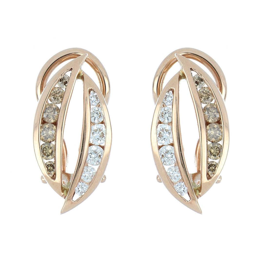 Buy Brown Diamond Earrings (Brown Diamond 0.5 cts. White Diamond 0.46 cts.) at Kay's Fine Jewelry