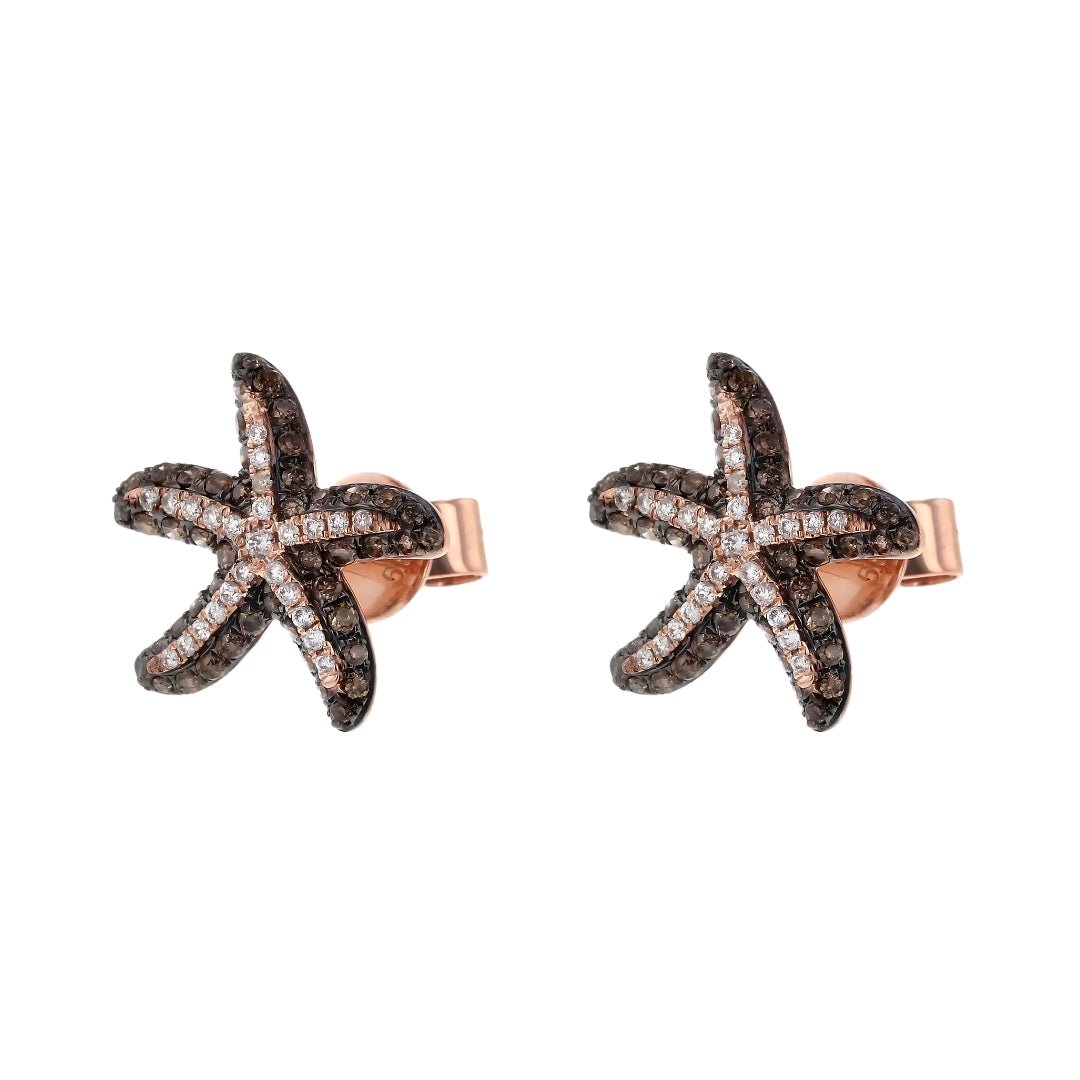 Buy Brown Diamond Earrings (Brown Diamond 0.6 cts. White Diamond 0.18 cts.) at Kay's Fine Jewelry