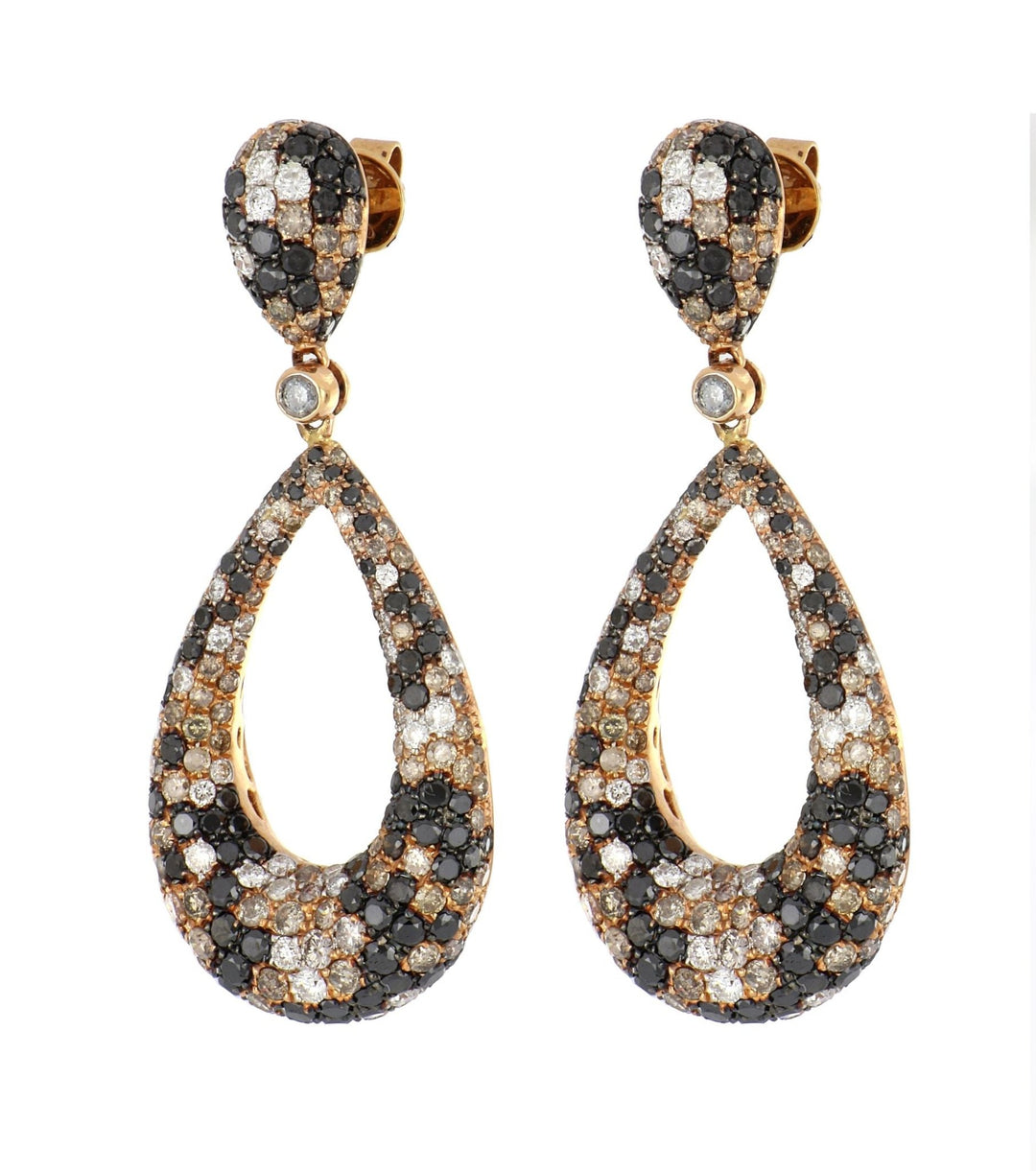 Buy Brown Diamond Earrings (Brown Diamond 3.15 cts. Black Diamond 3.42 cts. White Diamond 0.91 cts.) at Kay's Fine Jewelry