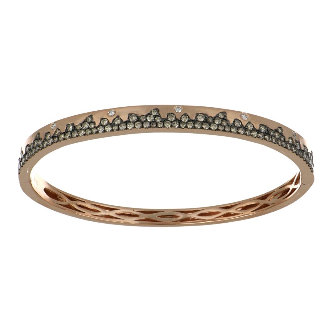 Brown Diamond Ladies Bangle (Brown Diamond 1.32 cts. White Diamond 0.11 cts.) Not Net