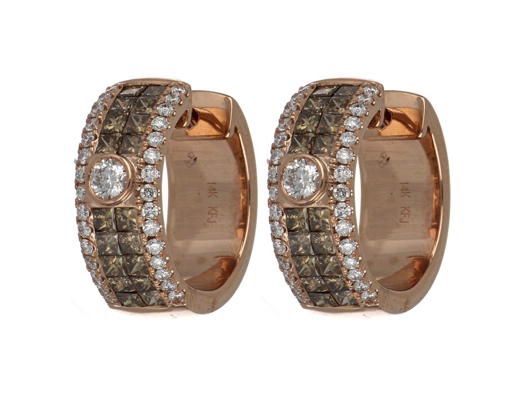 Buy Brown Diamond Ladies Earrings (Brown Diamond 1.41 cts. White Diamond 0.63 cts.) at Kay's Fine Jewelry