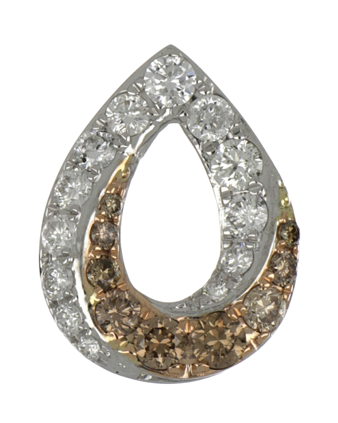 Brown Diamond Ladies Pendant (Brown Diamond 0.37 cts. White Diamond 0.5 cts.) Not Net
