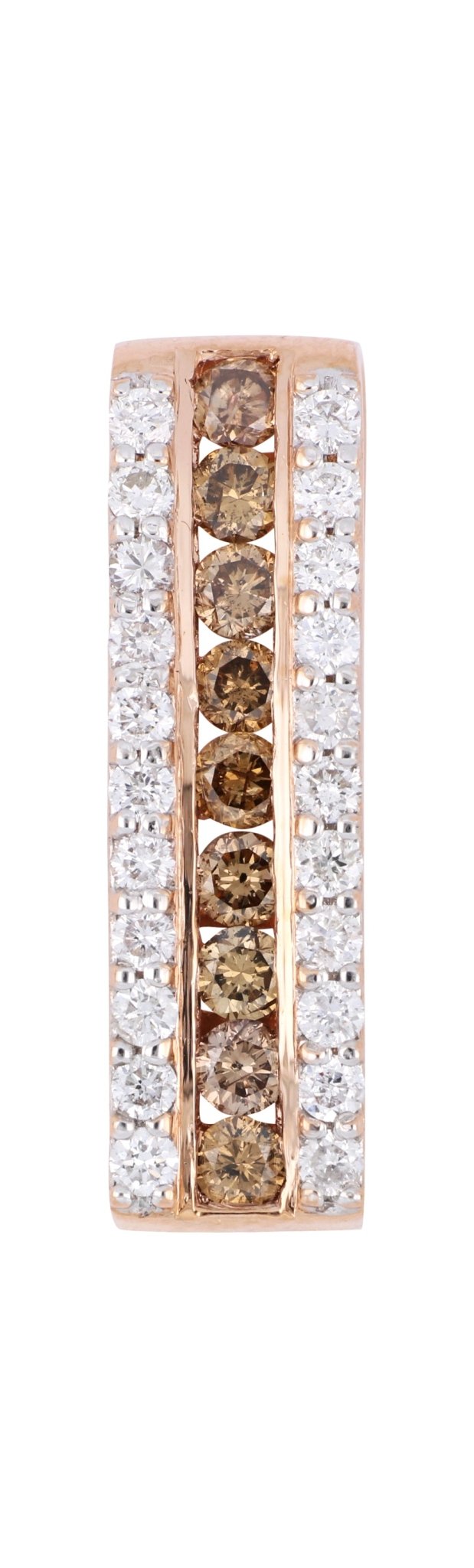Brown Diamond Ladies Pendant (Brown Diamond 0.56 cts. White Diamond 0.45 cts.) Not Net