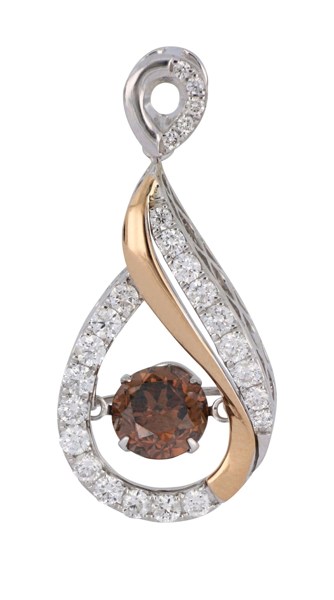 Buy Brown Diamond Ladies Pendant (Brown Diamond 1.01 cts. White Diamond 0.51 cts.) at Kay's Fine Jewelry