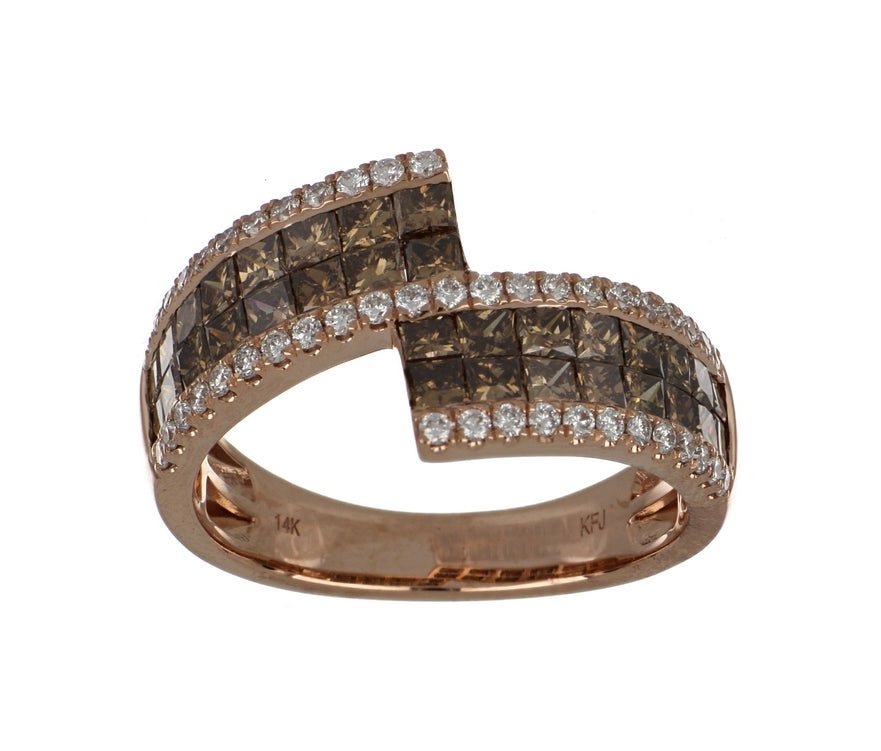 Brown Diamond Ladies Ring (Brown Diamond 1.65 cts. White Diamond 0.34 cts.) Not Net