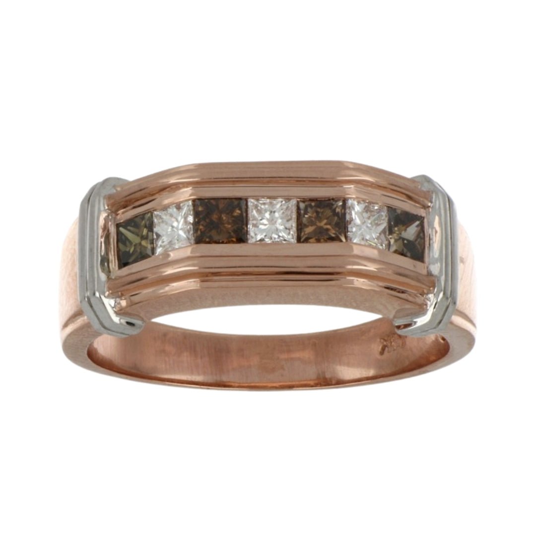 Buy Brown Diamond Men's Ring (Brown Diamond 0.61 cts. White Diamond 0.4 cts.) at Kay's Fine Jewelry