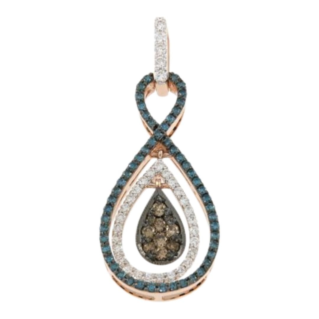 Buy Brown Diamond Pendant (Blue Diamond 0.46 cts. Brown Diamond 0.26 cts. White Diamond 0.38 cts. at Kay's Fine Jewelry