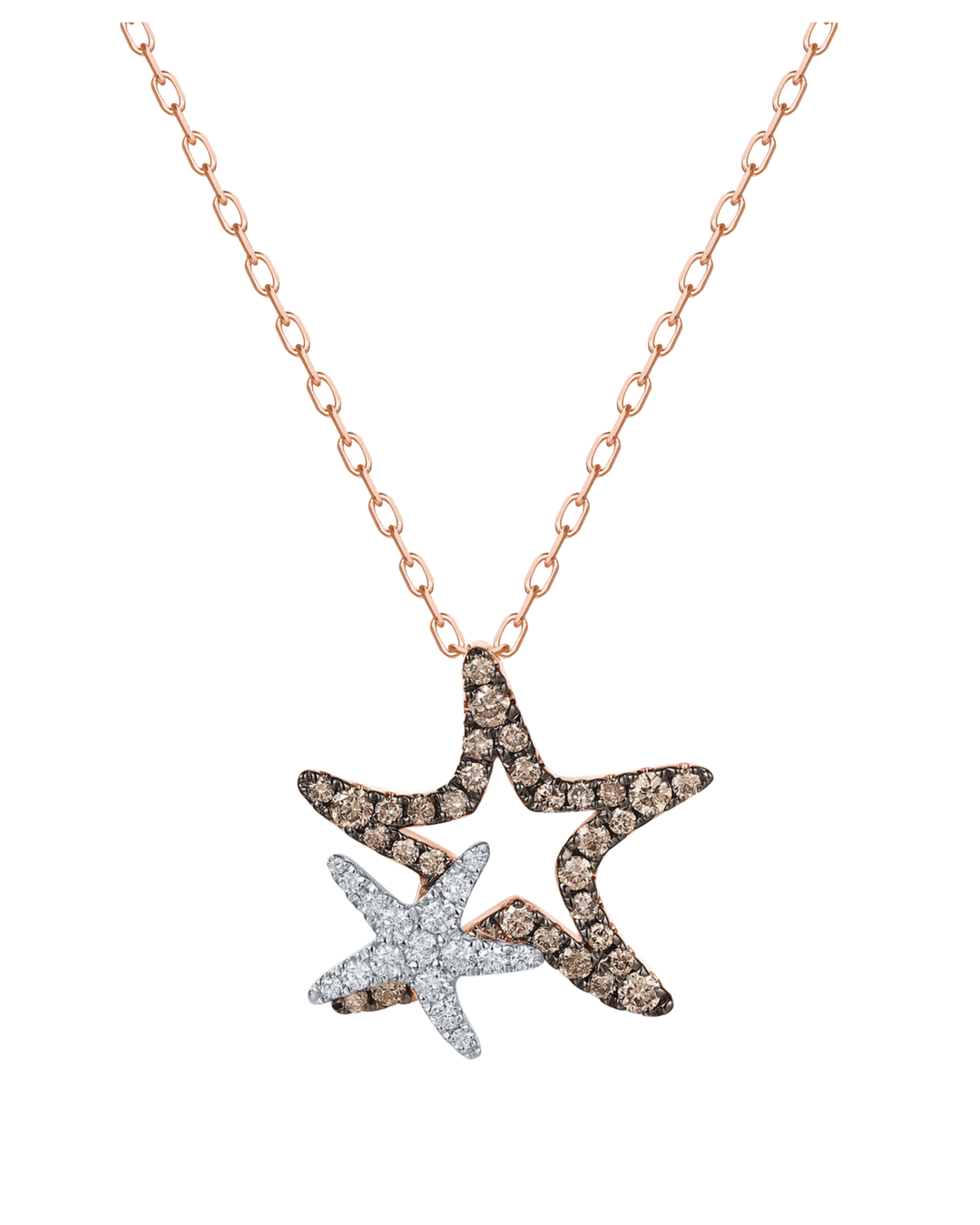 Brown Diamond Pendant (Brown Diamond 0.34 cts. White Diamond 0.12 cts.) Not Net