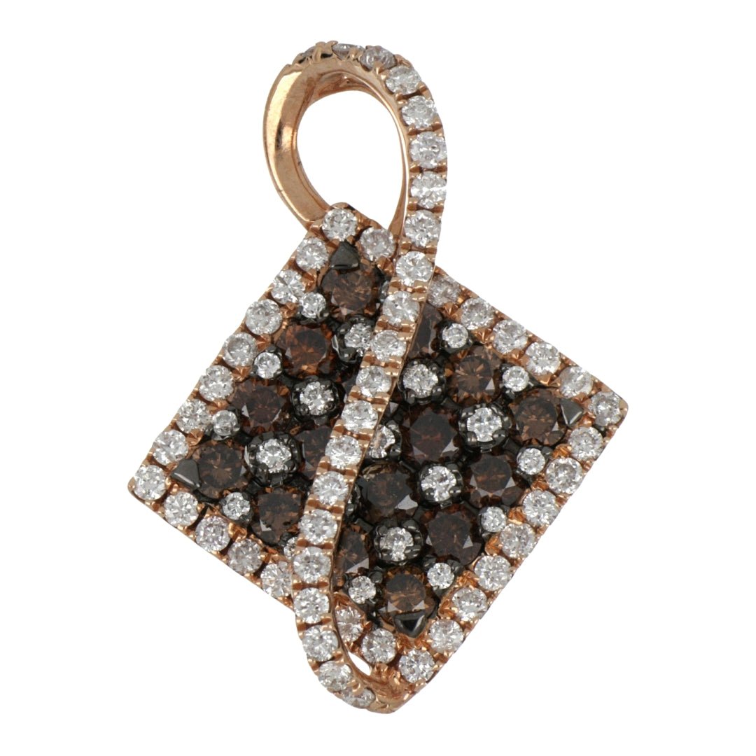 Brown Diamond Pendant (Brown Diamond 0.66 cts. White Diamond 0.5 cts.) Not Net