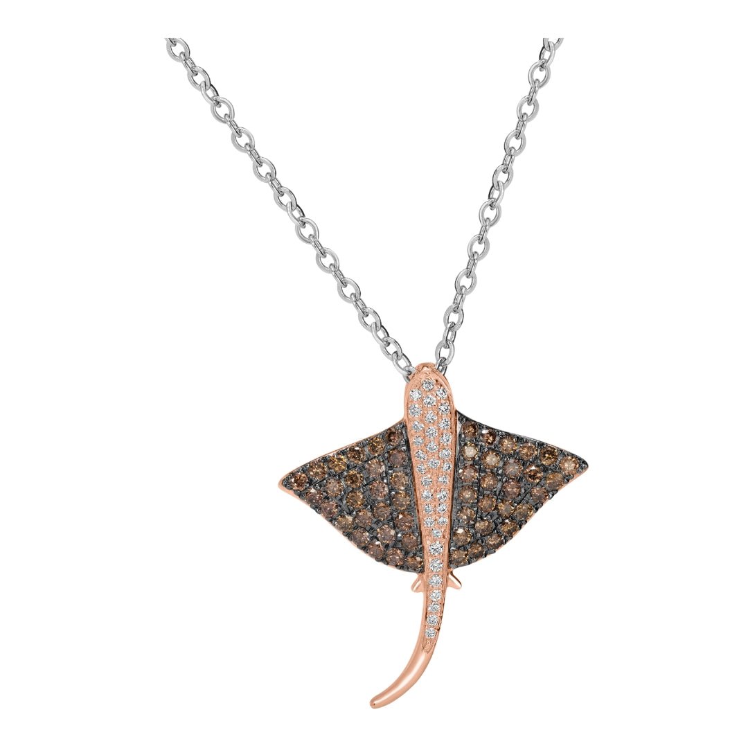 Buy Brown Diamond Pendant (Brown Diamond 0.7 cts. White Diamond 0.12 cts.) at Kay's Fine Jewelry