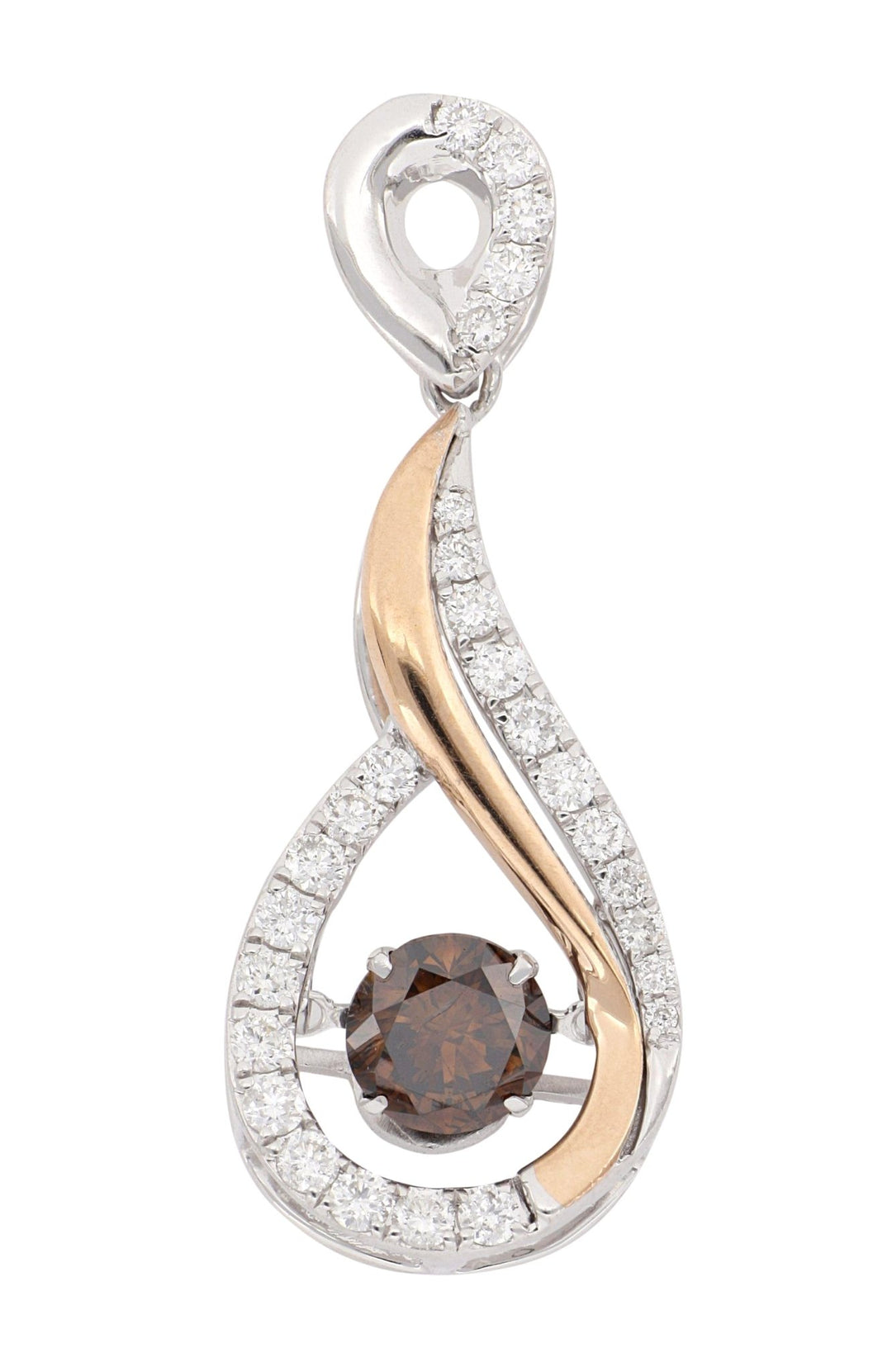Buy Brown Diamond Pendant (Brown Diamond 0.71 cts. White Diamond 0.41 cts.) at Kay's Fine Jewelry