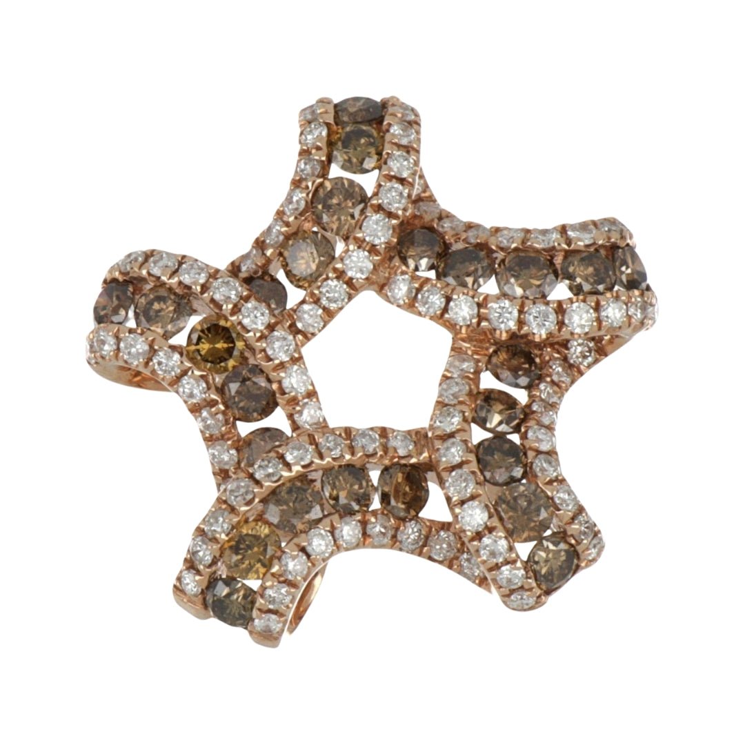 Brown Diamond Pendant (Brown Diamond 1.08 cts. White Diamond 0.48 cts.) Not Net