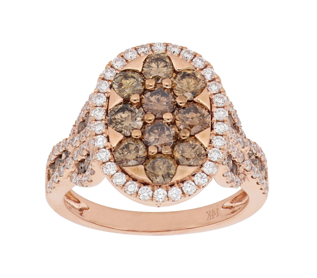 Buy Brown Diamond Ring (Brown Diamond 1.62 cts. White Diamond 0.72 cts.) at Kay&