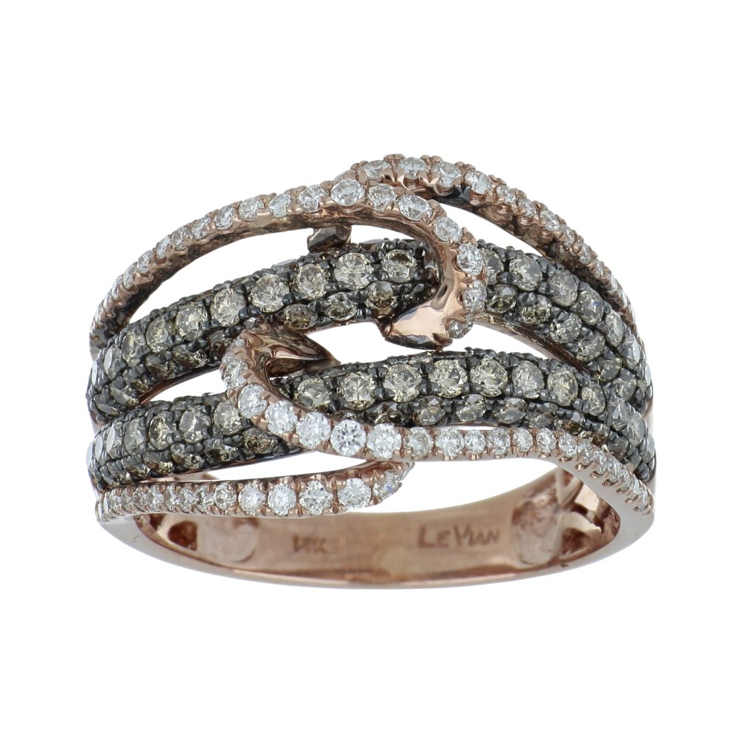 Brown Diamond Ring (Brown Diamond 1.69 cts. White Diamond Included cts.) Not Net