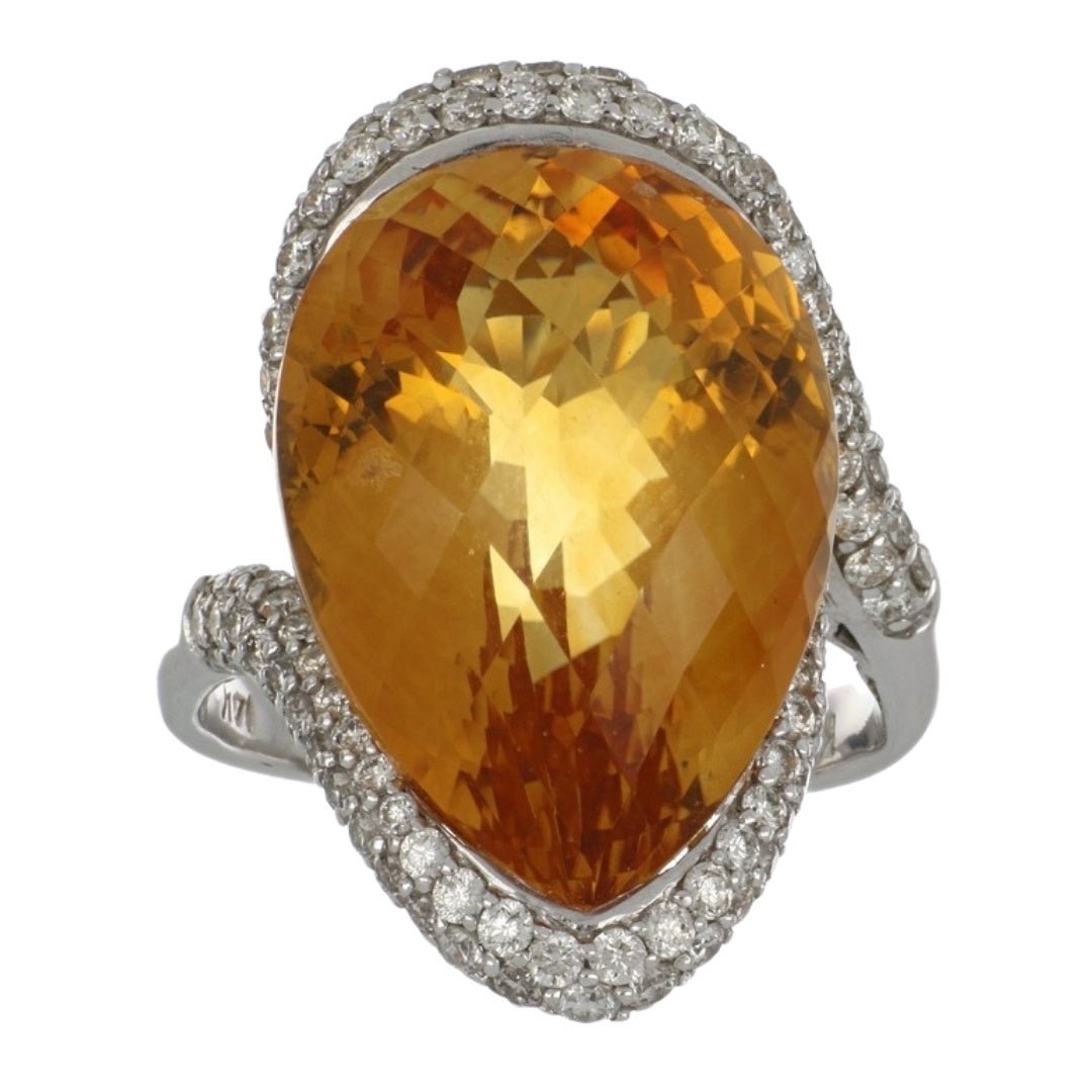 Buy Citrine Ring (Citrine 15.05 cts. White Diamond 1.23 cts.) at Kay's Fine Jewelry
