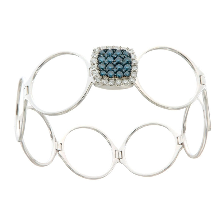 Buy Convertible Blue Diamond Ring to Bangle in White Gold at Kay&