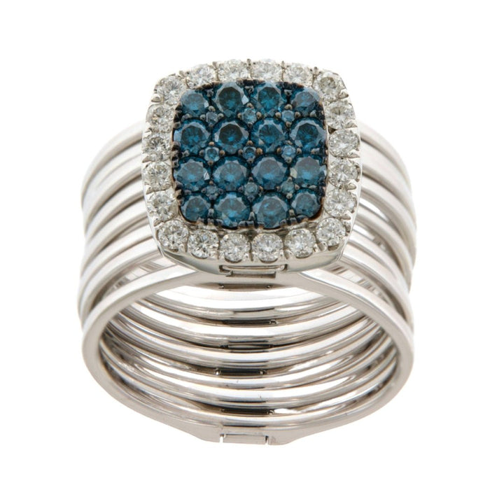 Buy Convertible Blue Diamond Ring to Bangle in White Gold at Kay&