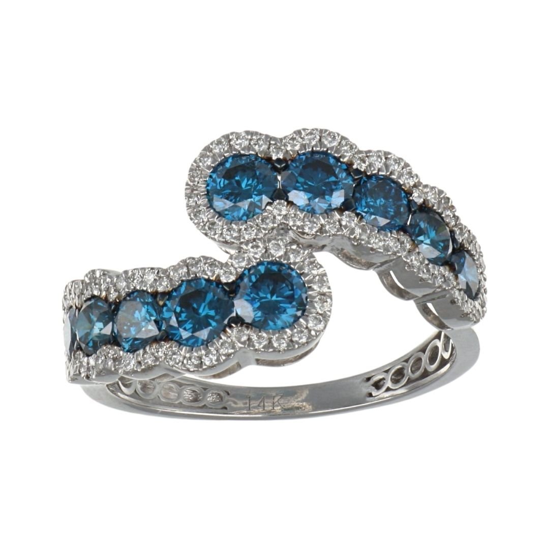 Buy Day 4 - Blue Diamond Ring (Blue Diamond 1.82 cts. White Diamond 0.39 cts.) at Kay's Fine Jewelry