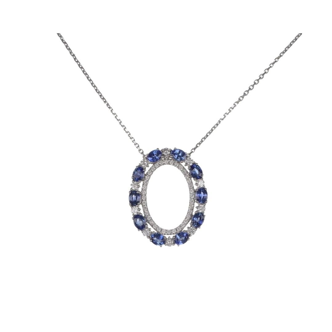 Buy Day 6 - Blue Sapphire Pendant (Blue Sapphire 2.44 cts. White Diamond 0.63 cts.) at Kay's Fine Jewelry
