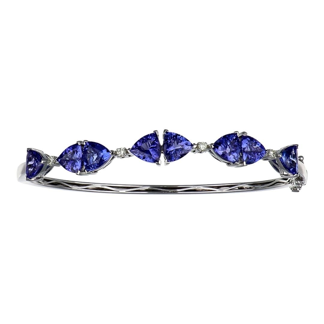 Buy Day 8 - Tanzanite Bangle (Tanzanite 7.35 cts. White Diamond 0.15 cts.) at Kay's Fine Jewelry