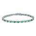 Emerald Bracelet (Emerald 3.14 cts. White Diamond 0.96 cts.) Not Net
