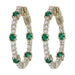 Emerald Earrings (Emerald 0.72 cts. White Diamond 0.79 cts.) Not Net