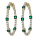 Emerald Earrings (Emerald 0.8 cts. White Diamond 1.18 cts.) Not Net