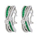Emerald Earrings (Emerald 0.83 cts. White Diamond 0.8 cts.) Not Net