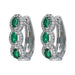 Emerald Earrings (Emerald 1.28 cts. White Diamond 0.63 cts.) Not Net