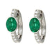 Emerald Earrings (Emerald 1.95 cts. White Diamond 0.5 cts.) Not Net