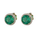 Emerald Earrings (Emerald 2.4 cts. White Diamond 0.14 cts.) Not Net