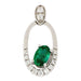 Emerald Pendant (Emerald 0.43 cts. White Diamond 0.15 cts.) Not Net