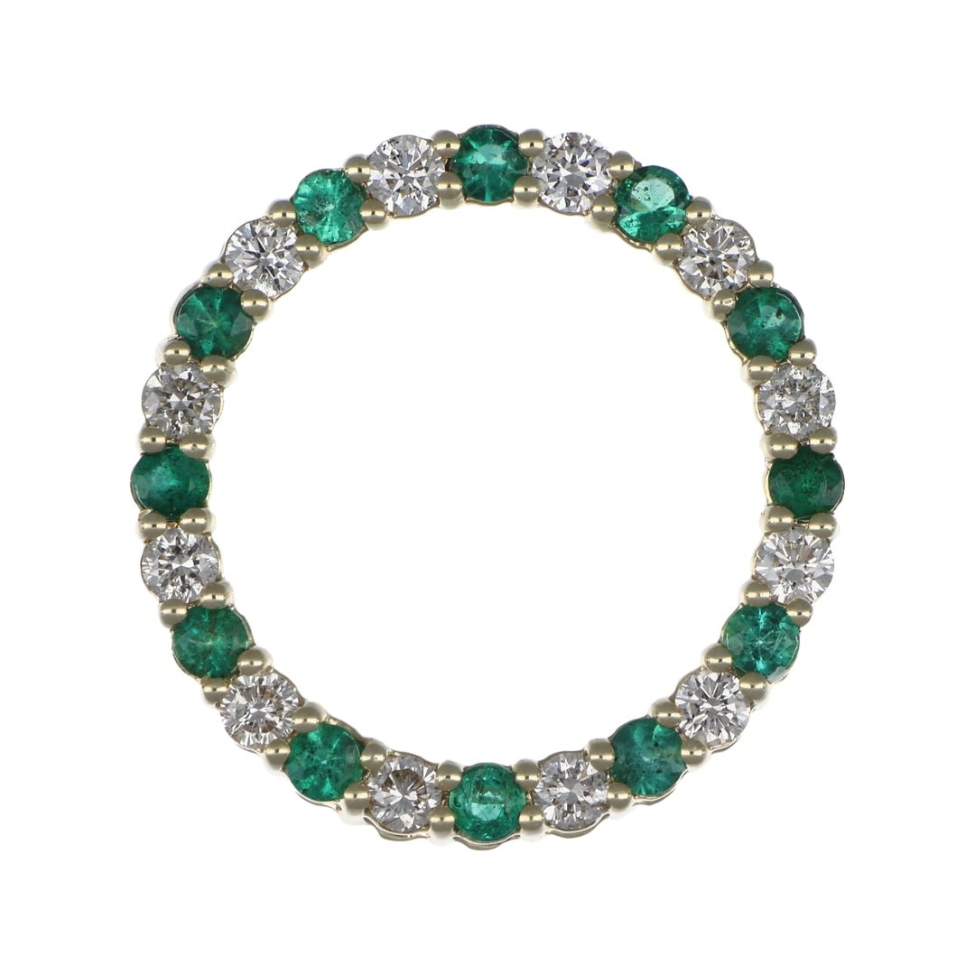 Emerald Pendant (Emerald 0.45 cts. White Diamond 0.47 cts.) Not Net