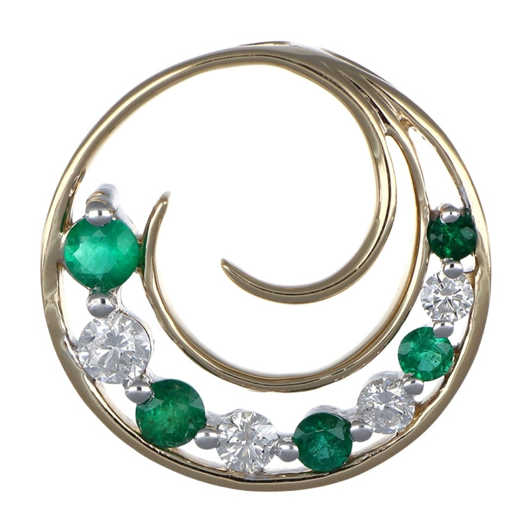 Buy Emerald Pendant (Emerald 0.56 cts. White Diamond 0.49 cts. ) at Kay's Fine Jewelry