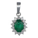 Emerald Pendant (Emerald 0.7 cts. White Diamond 0.26 cts.) Not Net