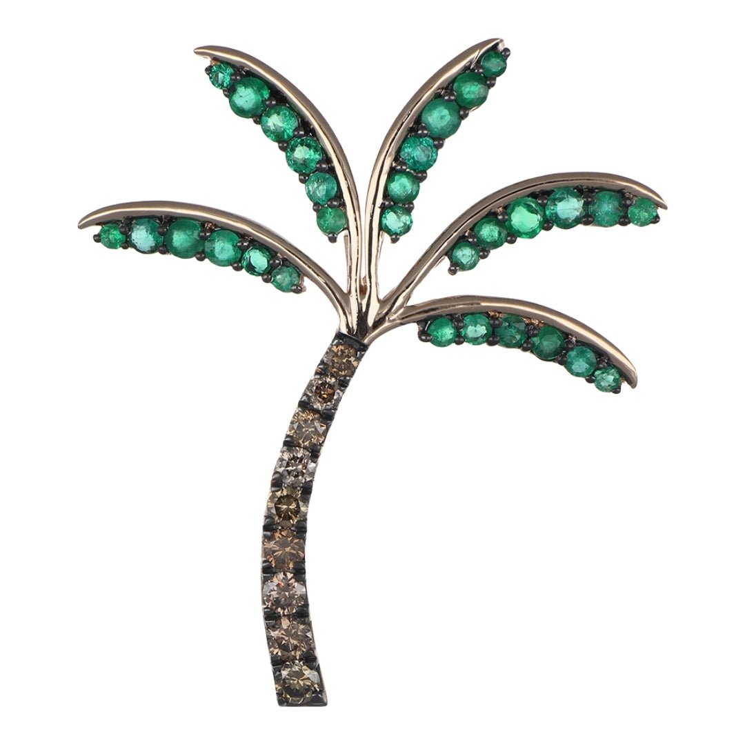 Buy Emerald Pendant (Emerald 0.78 cts. Brown Diamond 0.42 cts. ) at Kay's Fine Jewelry