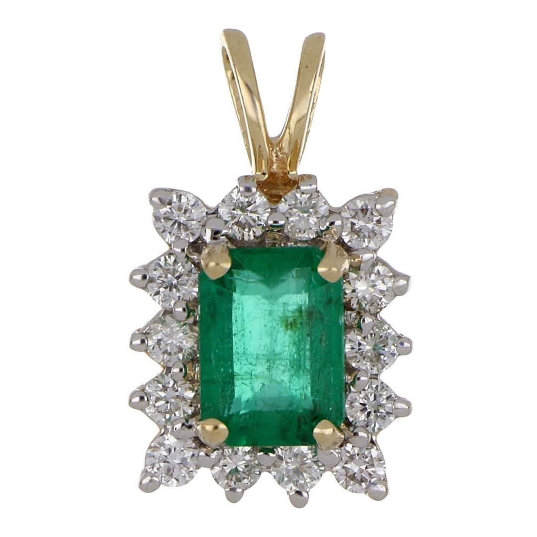 Buy Emerald Pendant (Emerald 0.89 cts. White Diamond 0.35 cts.) at Kay's Fine Jewelry