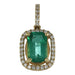 Emerald Pendant (Emerald 1.62 cts. White Diamond 0.55 cts.) Not Net