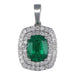 Emerald Pendant (Emerald 1.8 cts. White Diamond 0.51 cts.) Not Net