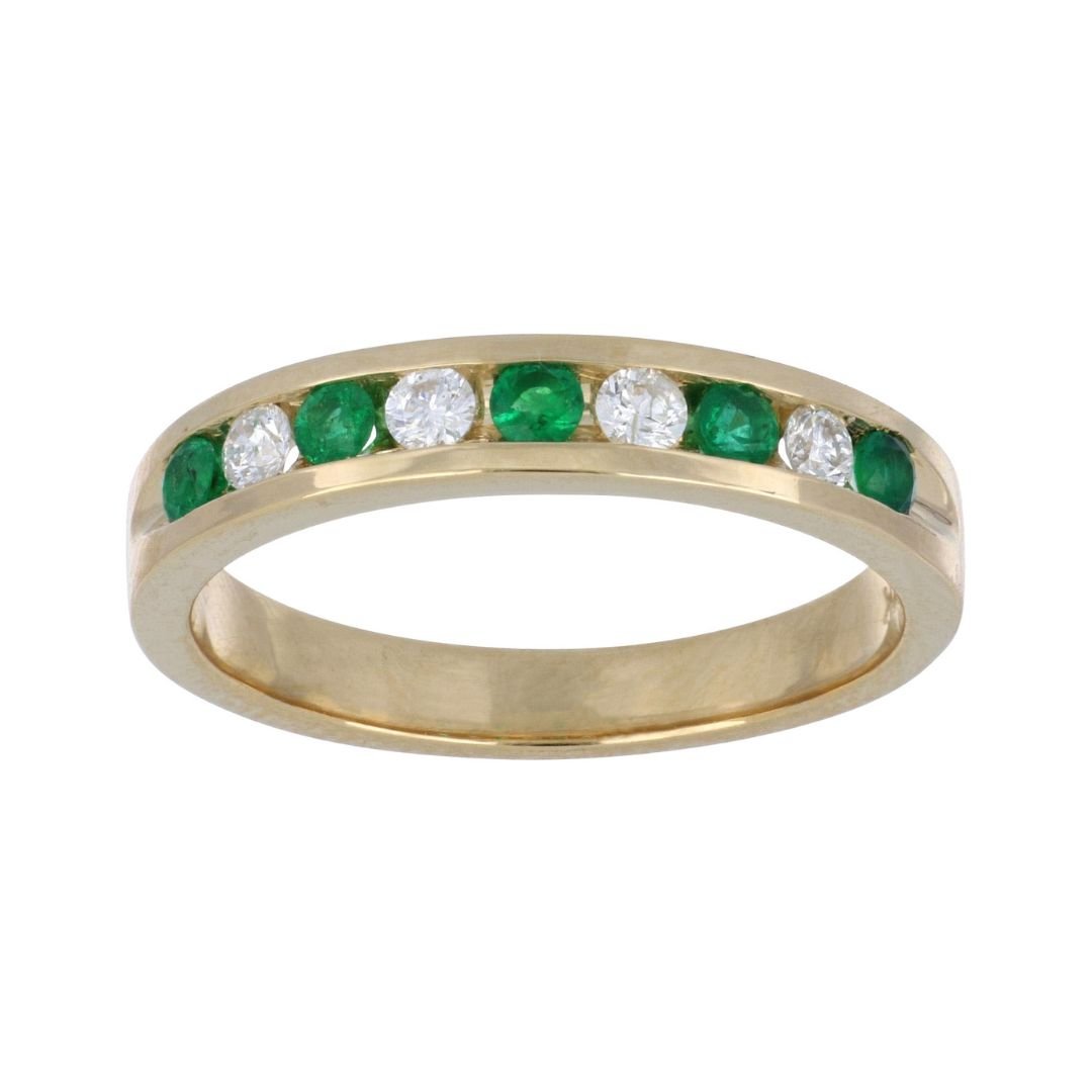Buy Emerald Ring (Emerald 0.23 cts. White Diamond 0.18 cts.) at Kay's Fine Jewelry