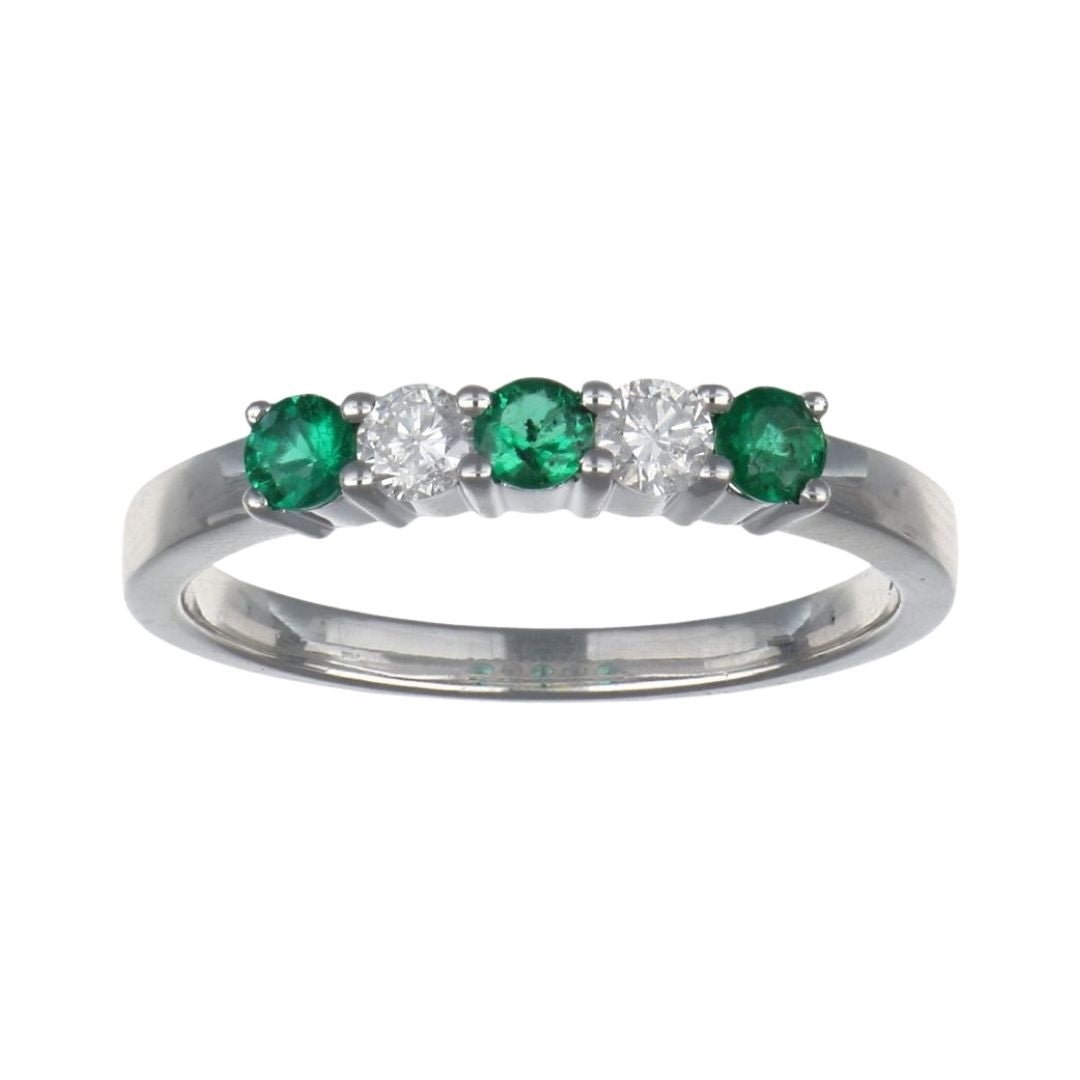 Buy Emerald Ring (Emerald 0.28 cts. White Diamond 0.2 cts.) at Kay's Fine Jewelry