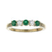 Emerald Ring (Emerald 0.3 cts. White Diamond 0.18 cts.) Not Net