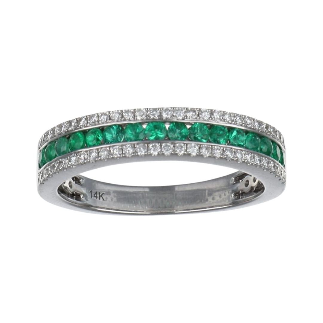 Buy Emerald Ring (Emerald 0.37 cts. White Diamond 0.25 cts.) at Kay's Fine Jewelry