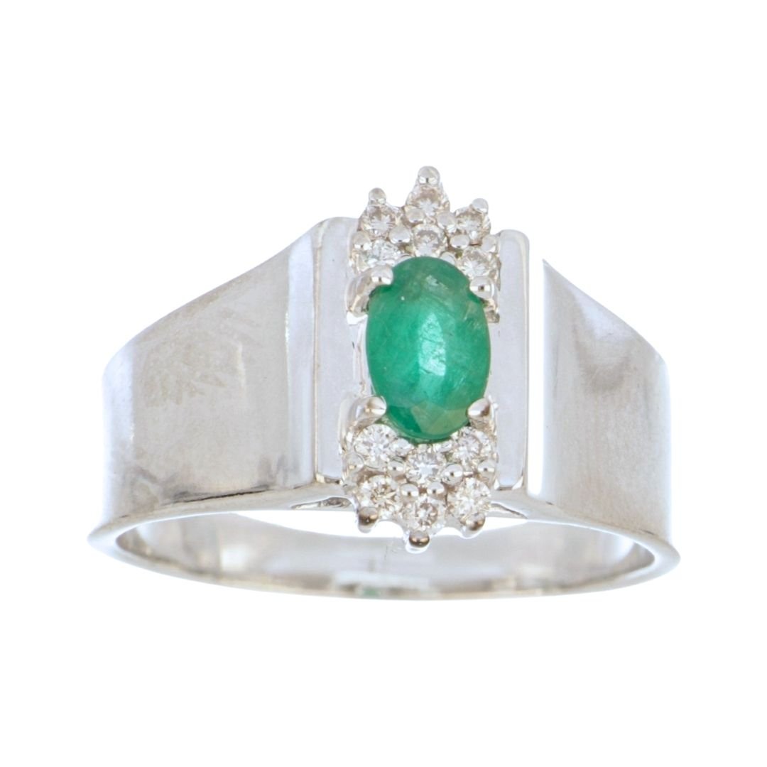 Buy Emerald Ring (Emerald 0.42 cts. White Diamond 0.15 cts.) at Kay's Fine Jewelry
