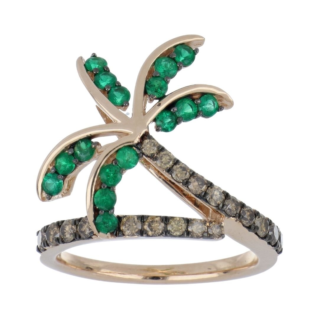 Buy Emerald Ring (Emerald 0.44 cts. Brown Diamond 0.53 cts.) at Kay's Fine Jewelry