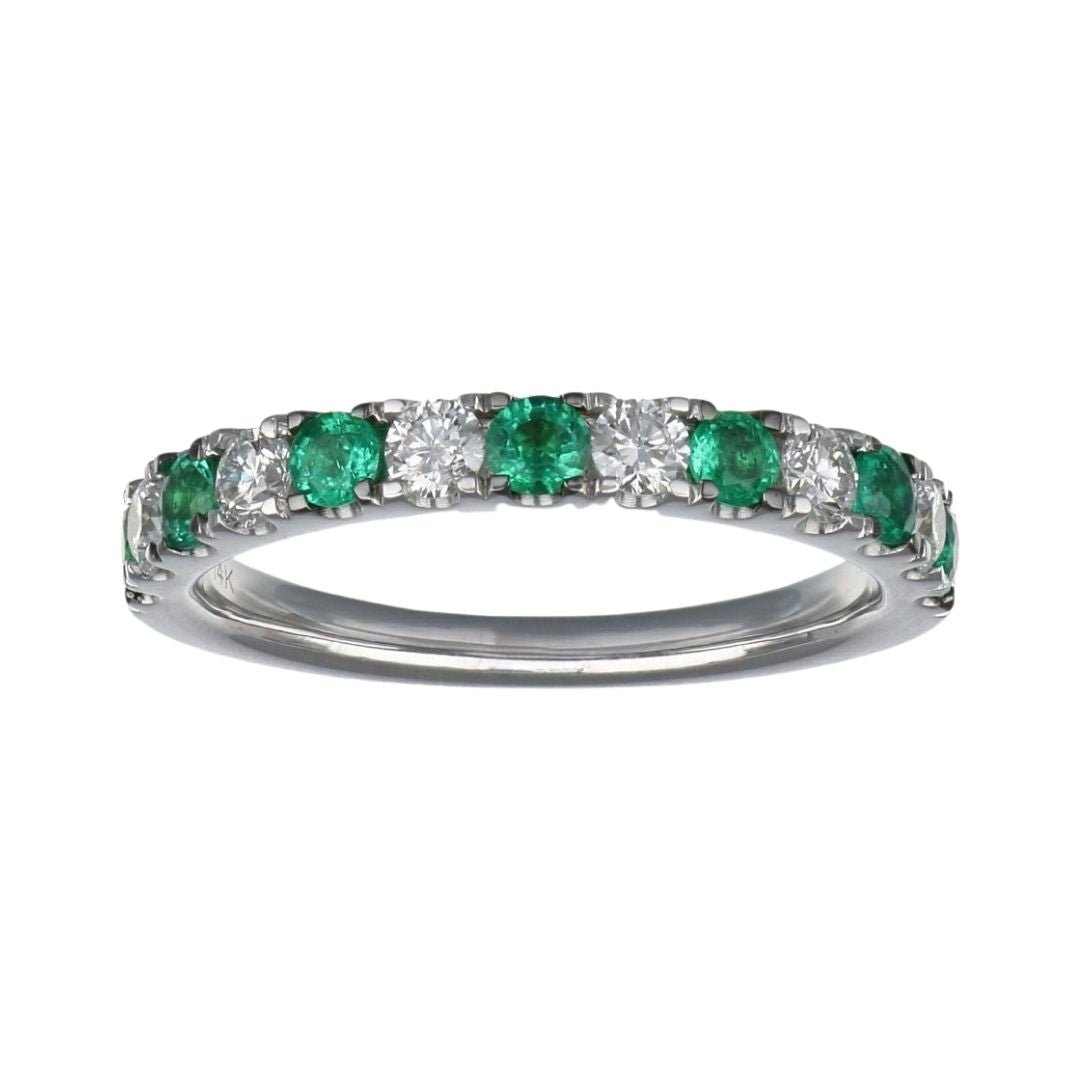 Buy Emerald Ring (Emerald 0.46 cts. White Diamond 0.44 cts.) at Kay's Fine Jewelry