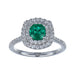 Emerald Ring (Emerald 0.66 cts. White Diamond 0.54 cts. ) Not Net